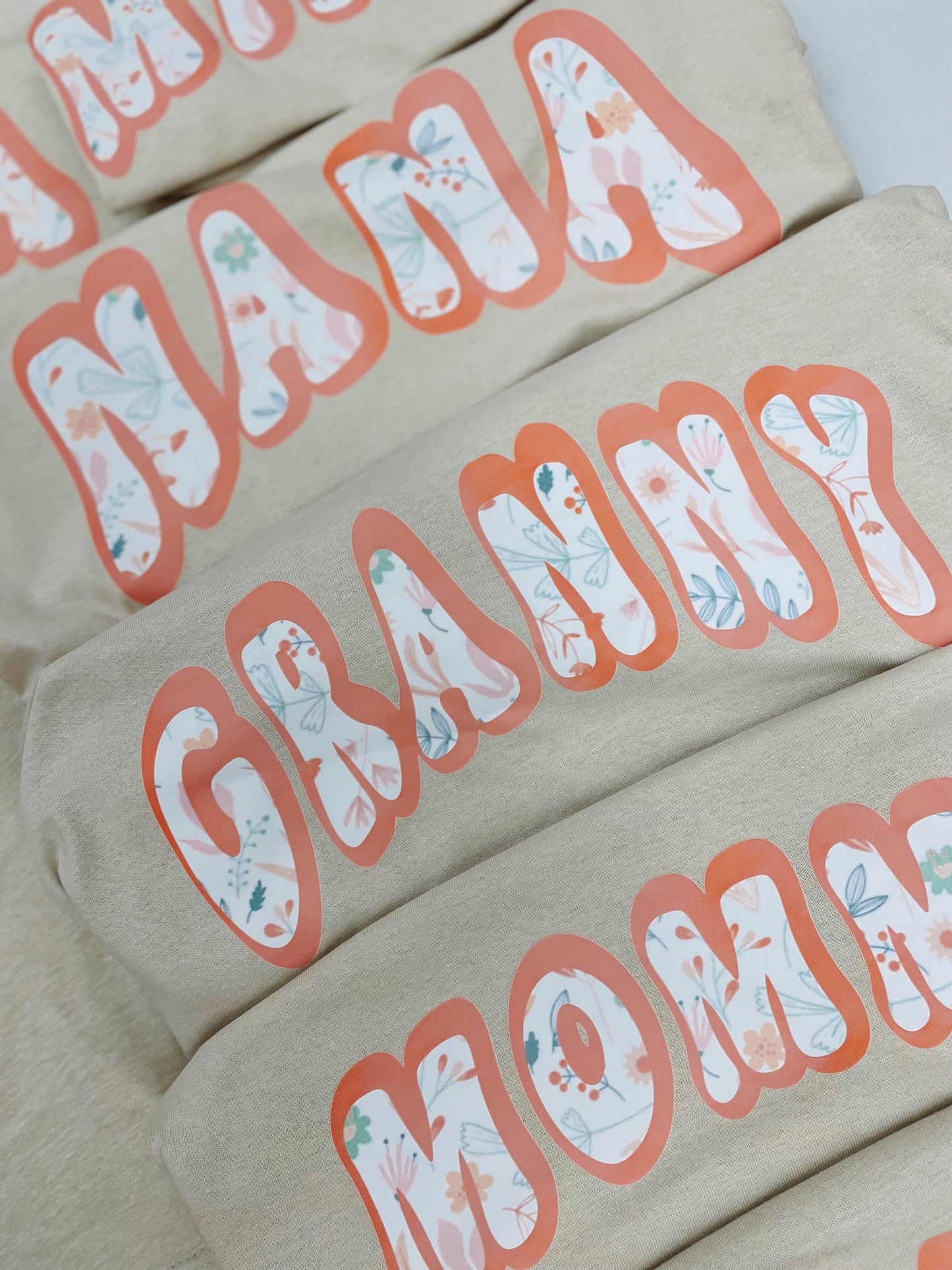 Boho Orange Name Graphic Tee - Customizable